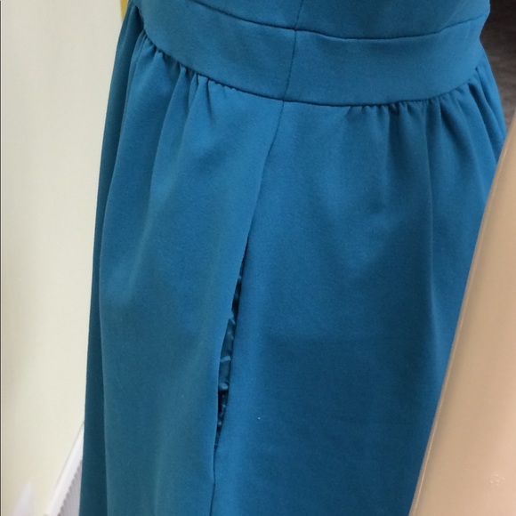 Cynthia Rowley Teal Dress with Pockets LAST CHANCE - Picture 4 of 5
